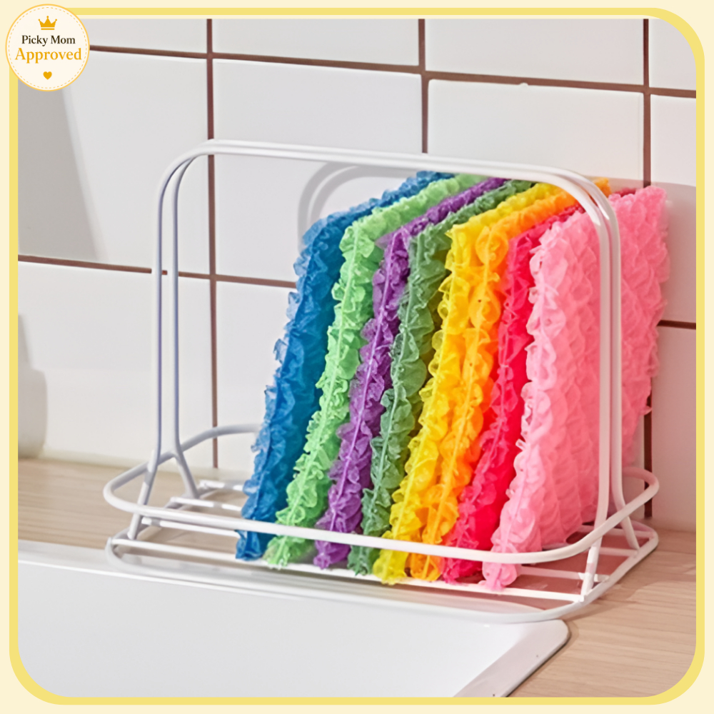 COMET Everyday Uses ผ้าเช็ดจานฟองหลากสี – 8 แพ็ค (ผลิตในเกาหลี)