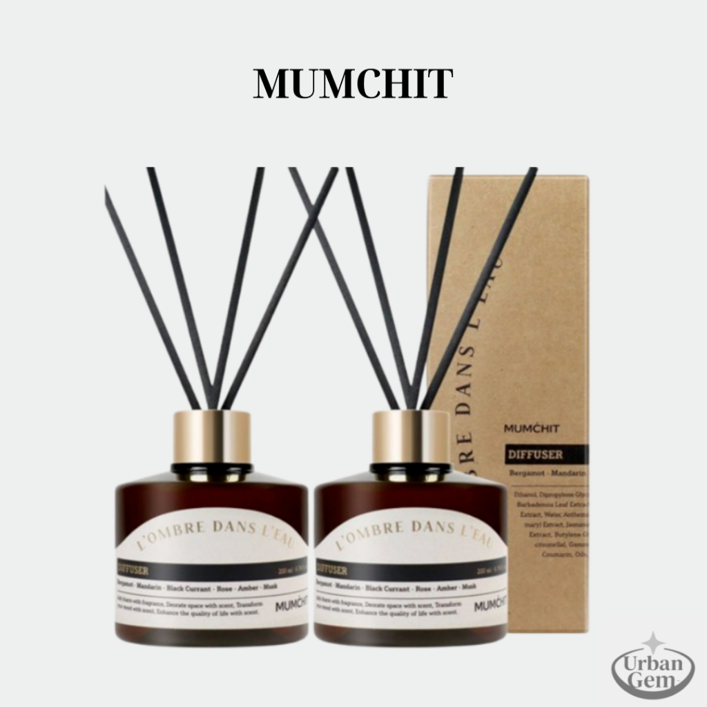 Mumchit 1+1 Premium Diffuser Set 200ml*2 12 น้ําหอม Long Lasting Aroma Home Reed Diffuser กลิ่นธรรมชาติ