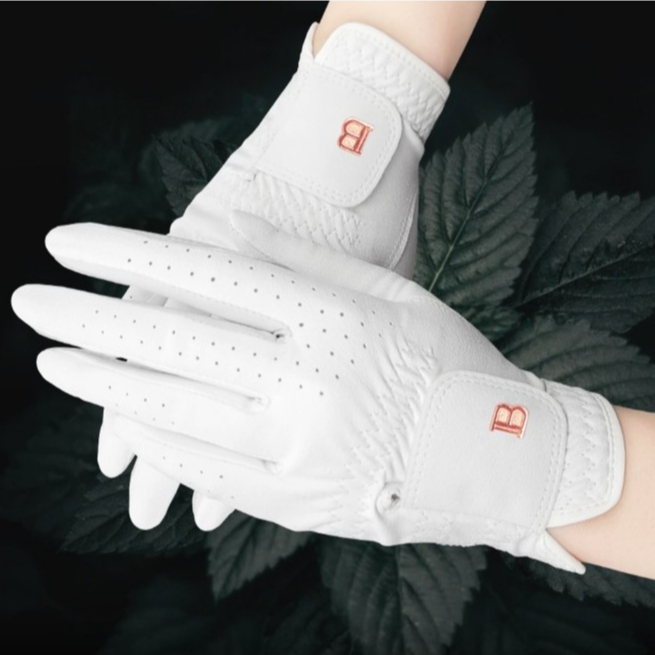 [BRENCE] ถุงมือกอล์ฟผู้หญิง จากครึ่งหนังแกะพร้อมโลโก้ B