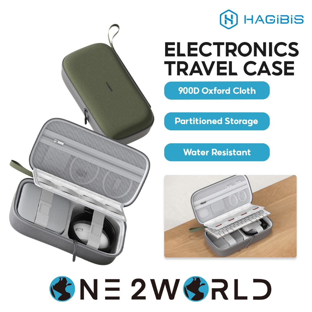 HAGIBIS DPB04 Electronics Organizer Travel Case สําหรับ Mc Mini M4/M4 Pro – เปลือกแข็ง EVA, กันน้ํา 