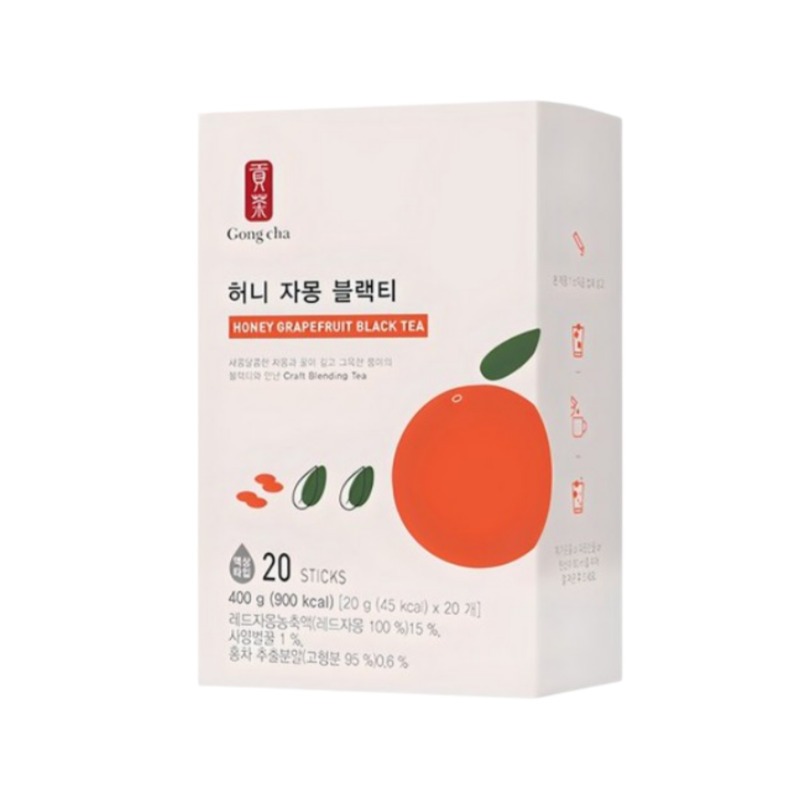 Gong Cha Honey Grapefruit Black Tea 20g x 20 แท่ง (1 แพ็ค)