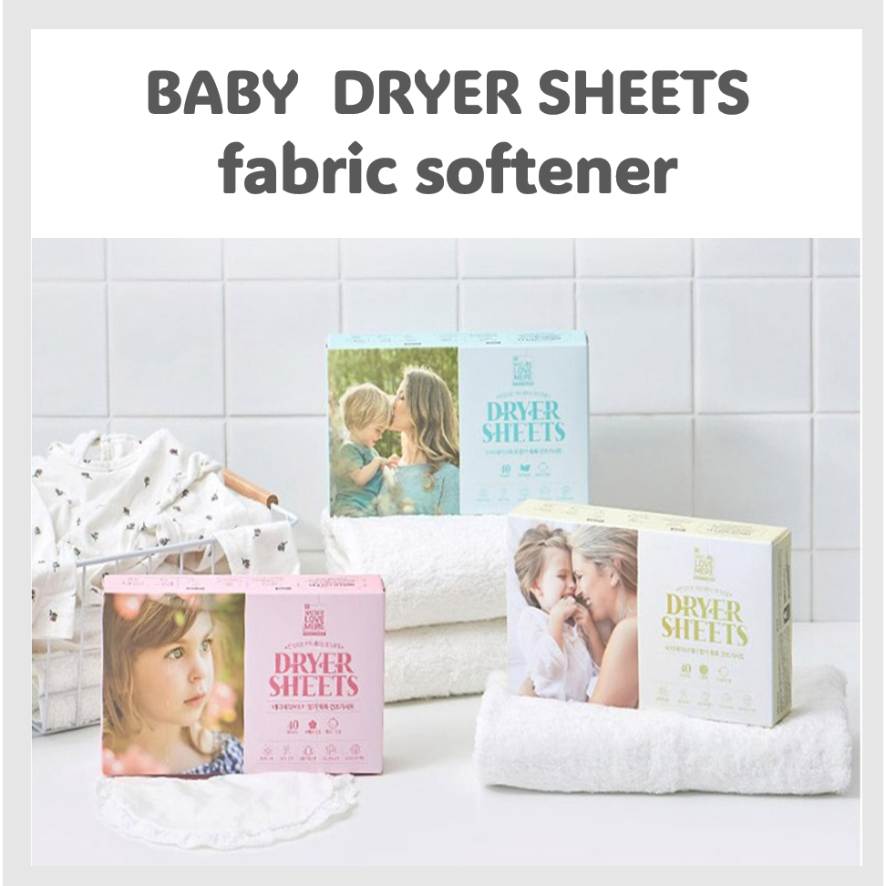 [NATURE LOVE MERE] DRYER SHEETS น้ํายาปรับผ้านุ่มสําหรับเด็กทารก