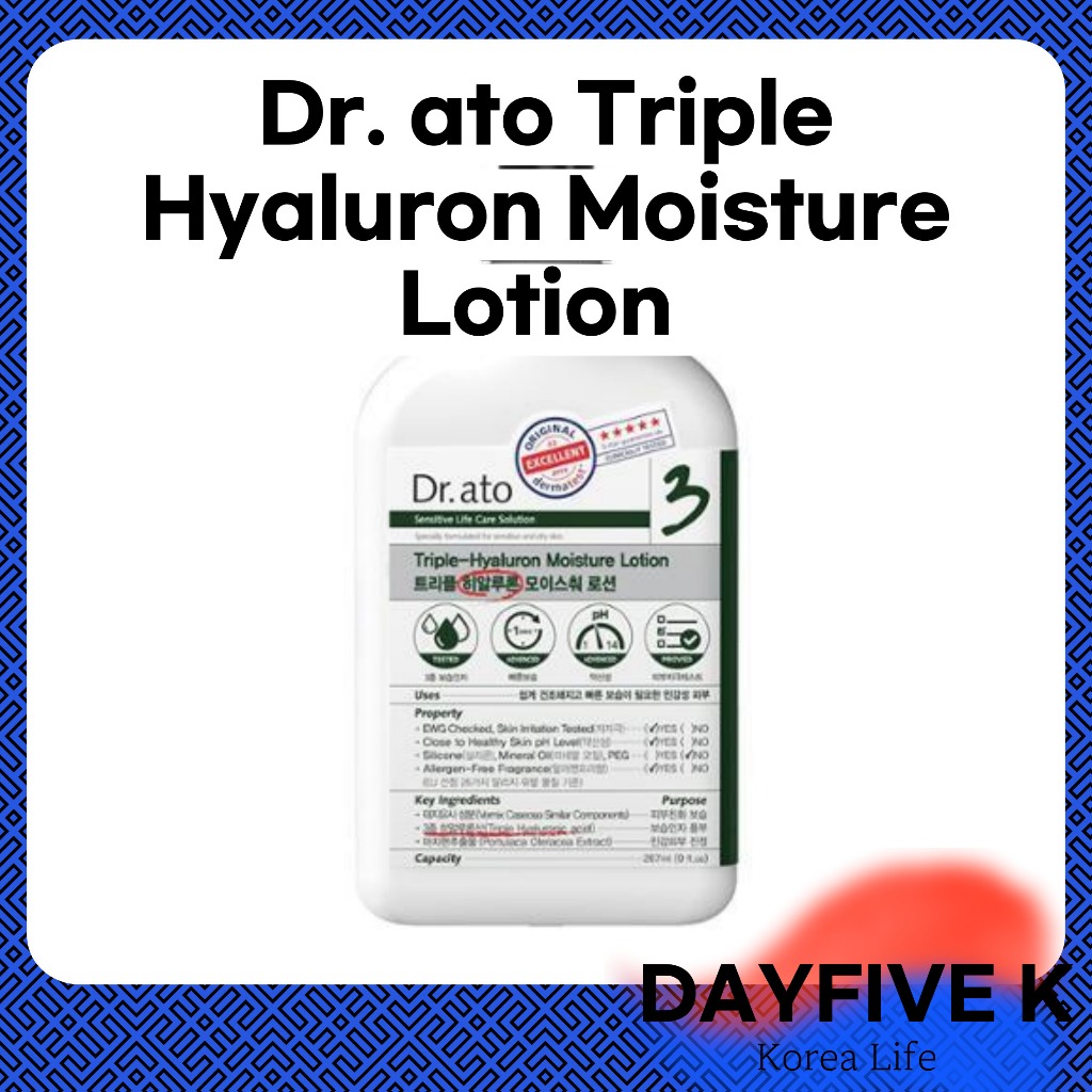 Dr. ato Triple Hyaluron Moisture Lotion 310ml – Deep Hydration · เจนเทิลแคร์