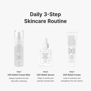 ดร. Althea 345 Relief Essential TRIO | เดลี่ รีลีฟ แคร์ สําหรับผิวแพ้ง่าย | 345 Relief Mist 100ml + 345 Relief Serum 30ml + 345 Cream 50ml