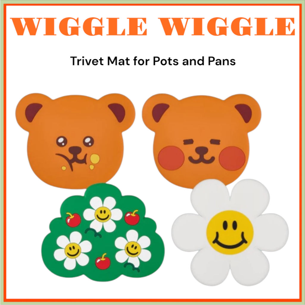 [WIGGLE WIGGLE] เสื่อ Trivet สําหรับหม้อและกระทะ