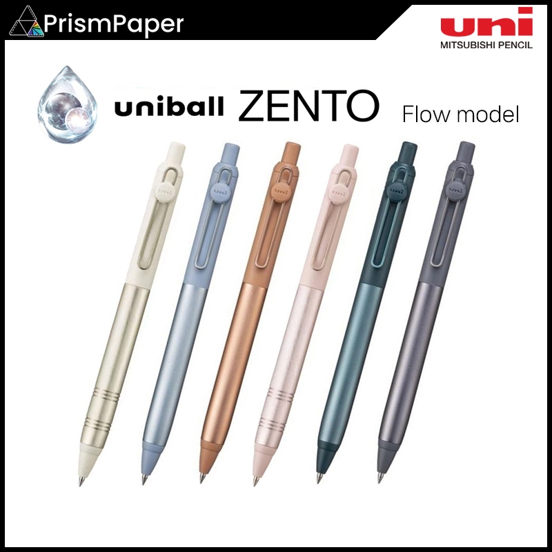 ปากกาเจล Uni-ball ZENTO - รุ่น Flow (0.38 / 0.5 mm) made in japan