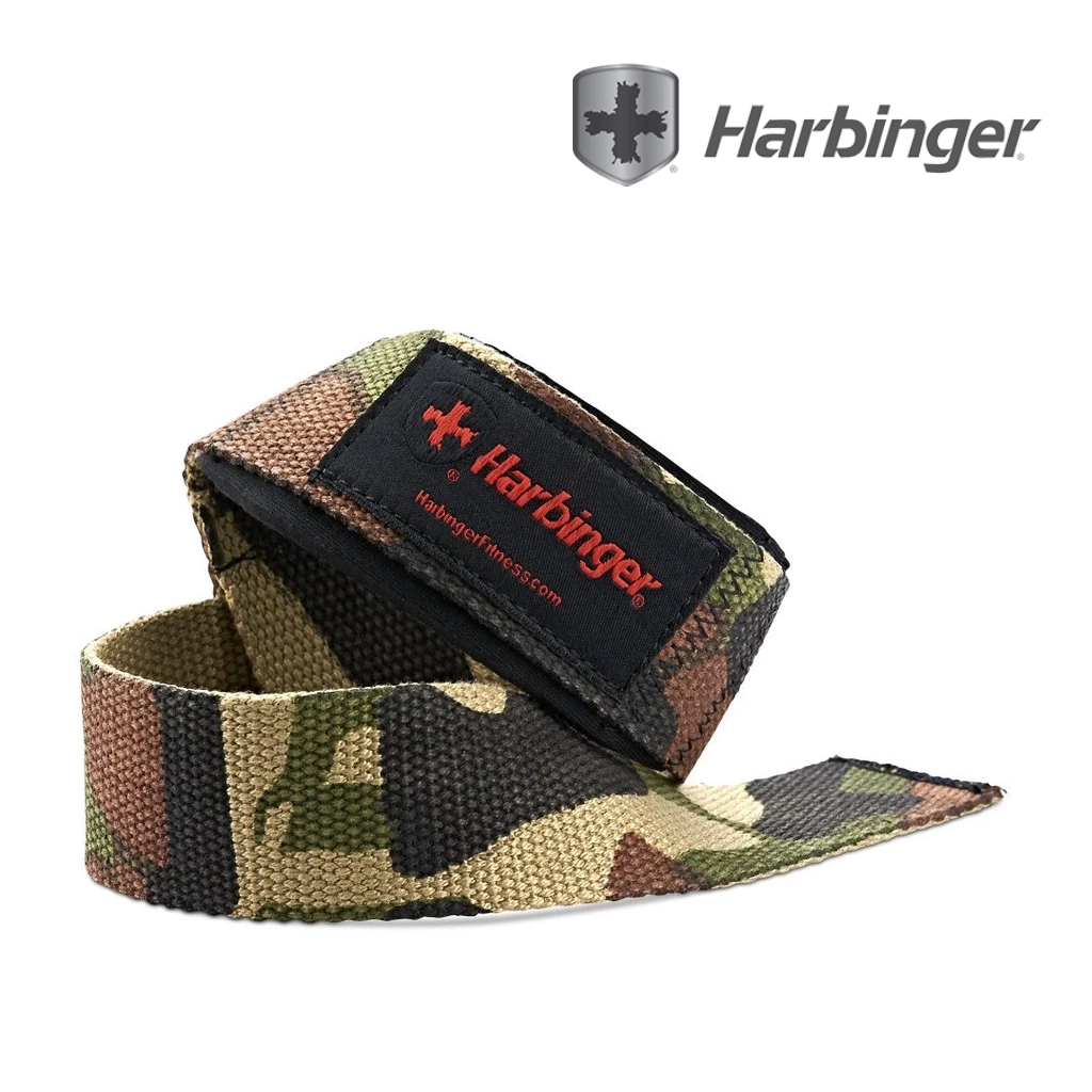 SG Seller Harbinger Camo Lifting Straps ️‍ ️ Gym Deadlift Grip Support (คู่)