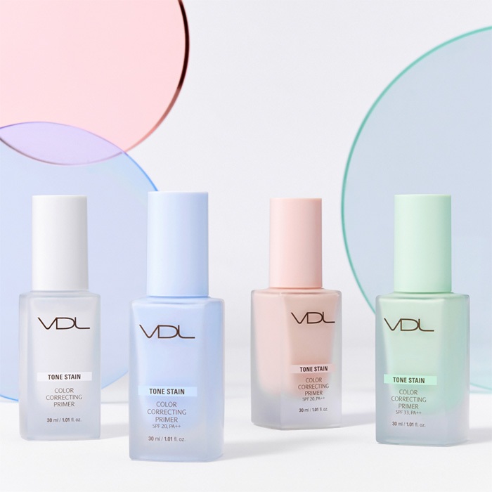 VDL Tone Stain Color Correcting Primer 30ml K Beauty Makeup Face Primer
