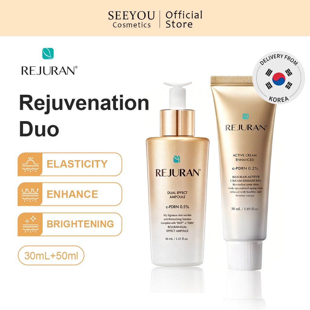 [REJURAN] Dual Action Revival Set ( Dual Effect Ampoule 30mL + Active Cream Enhanced 50mL )