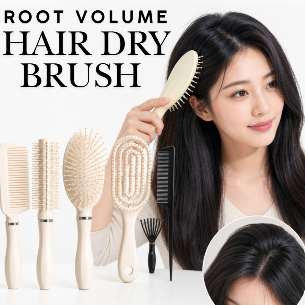 [eden mood] Root Volume Hair Dry Brush Set, 6 ชิ้น / ชุดแปรง / Root Volume Boost by [JOI_KOREA]