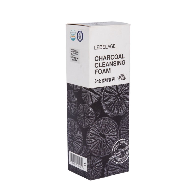 LEBELAGE โฟมล้างหน้าชาร์โคล 100ml | โฟมล้างหน้าทําความสะอาดรูขุมขนล้ําลึก | สกินแคร์เกาหลี