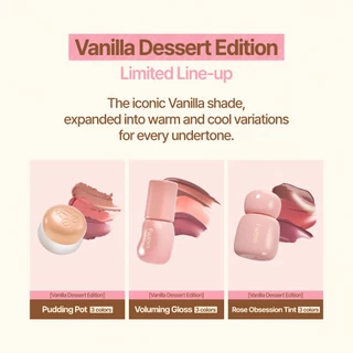 Fwee Vanilla Dessert Edition (Rose Obsesion/ Voluming Gloss/ Pudding Pot)