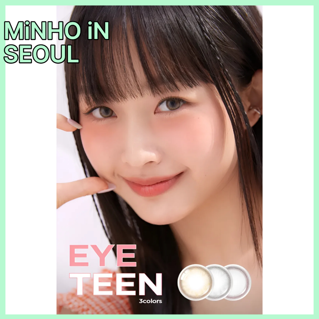 OLENS Eyeteen Month – 1 สี  | Eyeteen (สีเทา / น้ําตาล / Choco Brown) คอนแทคเลนส์สี 12.8 มม. K-Beaut