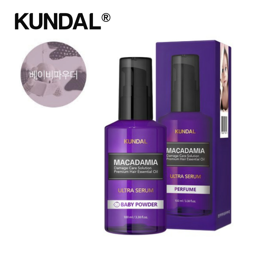 [kundal] Ultra Serum Hair Essence, แป้งเด็ก, 100ml, 1 ชิ้น / เอสเซ้นส์ผมเกาหลี / การควบคุม Frizz