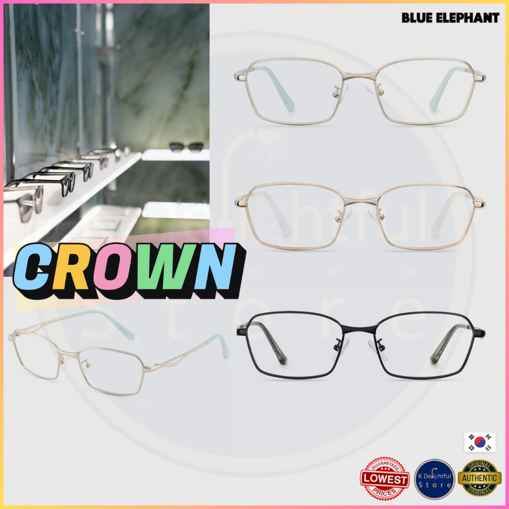 [BLUE ELEPHANT] CROWN/blue elephant glasses/Blocking functional lens for harmful blue light (400-455nm)