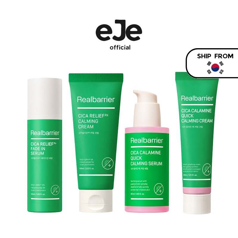 [Real Barrier] Cica Line (Cica Relief RX Serum/Cica Relief RX Cream/Cica Calamine Serum/Cica Calamin