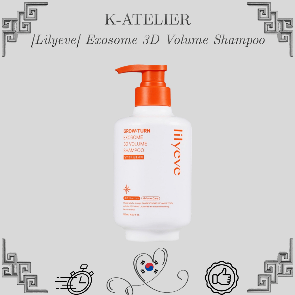 [Lilyeve] Growturn Exosome 3D Volume Shampoo 500g Korean Volumizing Shampoo by K-Atelier