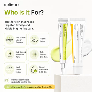 [Celimax] Pore+Dark Spot Brightening Cream 35ml ผิวแพ้ง่าย+The Vita Retinal Booster Anti-aging Duo
