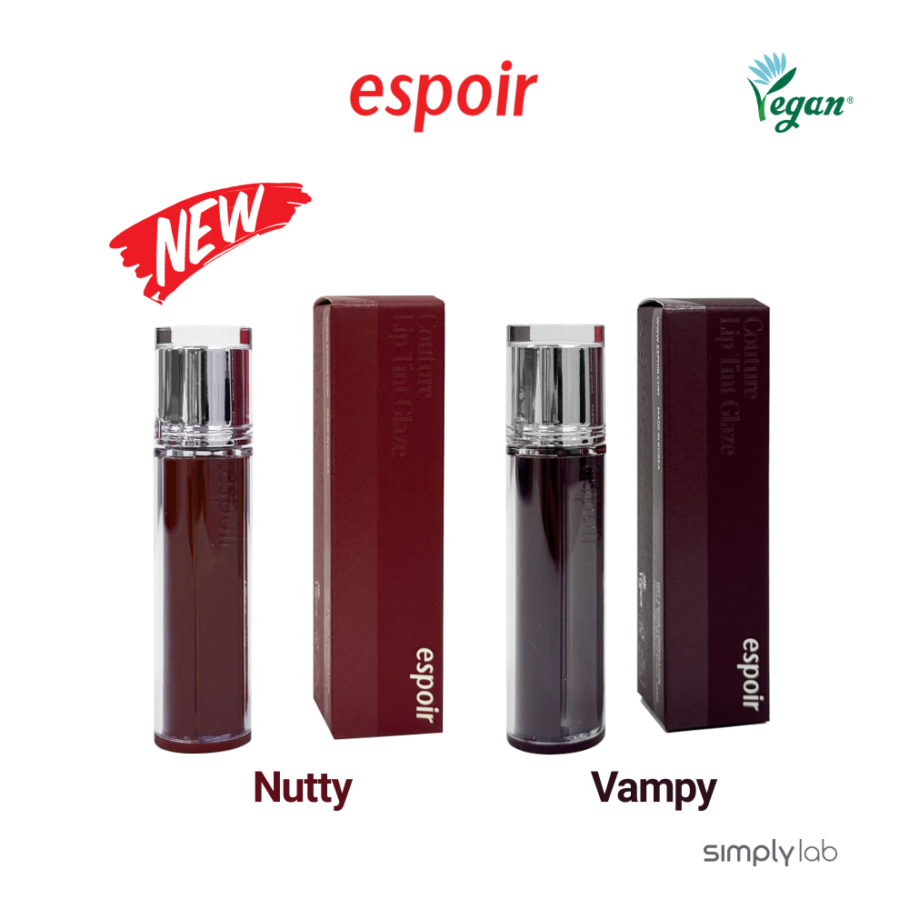 [Espoir] NEW Nutty & Vampy Couture Lip Tint Glaze 4g #24 นูทตี้ แอนด์ #25 Vampy & อื่นๆ Deep Lines