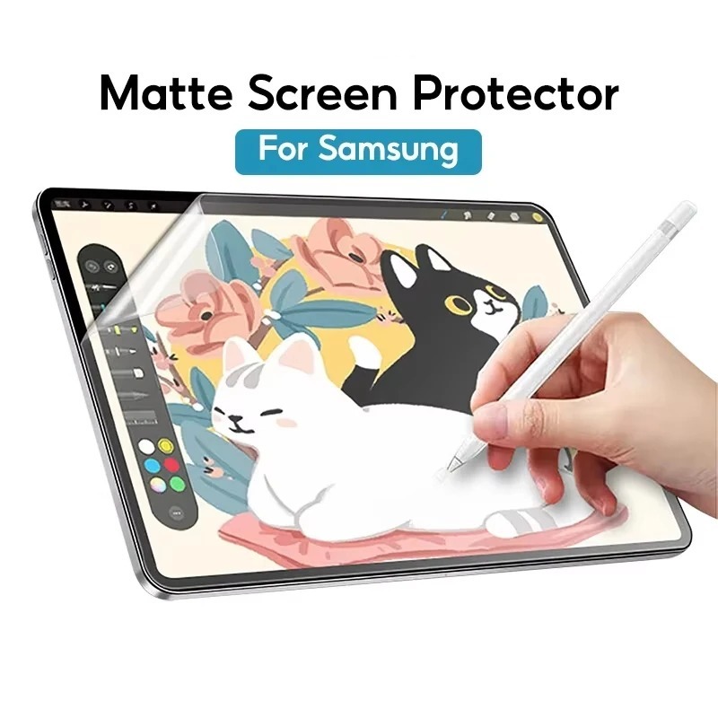 [SG] Paper Like Matte PET Film Screen Protector Samsung Galaxy Tab S11 S10 S9 FE Lite Plus Ultra - F