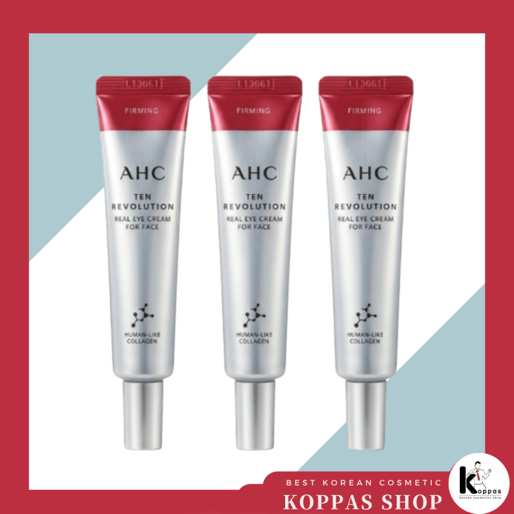 [AHC] Ten Revolution Real Eye Cream for Face, 35ml (1pc/2pc/3pc) / ครีมบํารุงรอบดวงตาเกาหลี / Bright