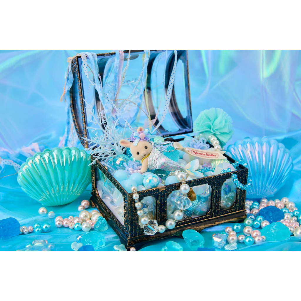 [Sylvanian Families] พวงกุญแจ Sylvanian Families Milk Rabbit Baby (คลาน) -นางเงือก-