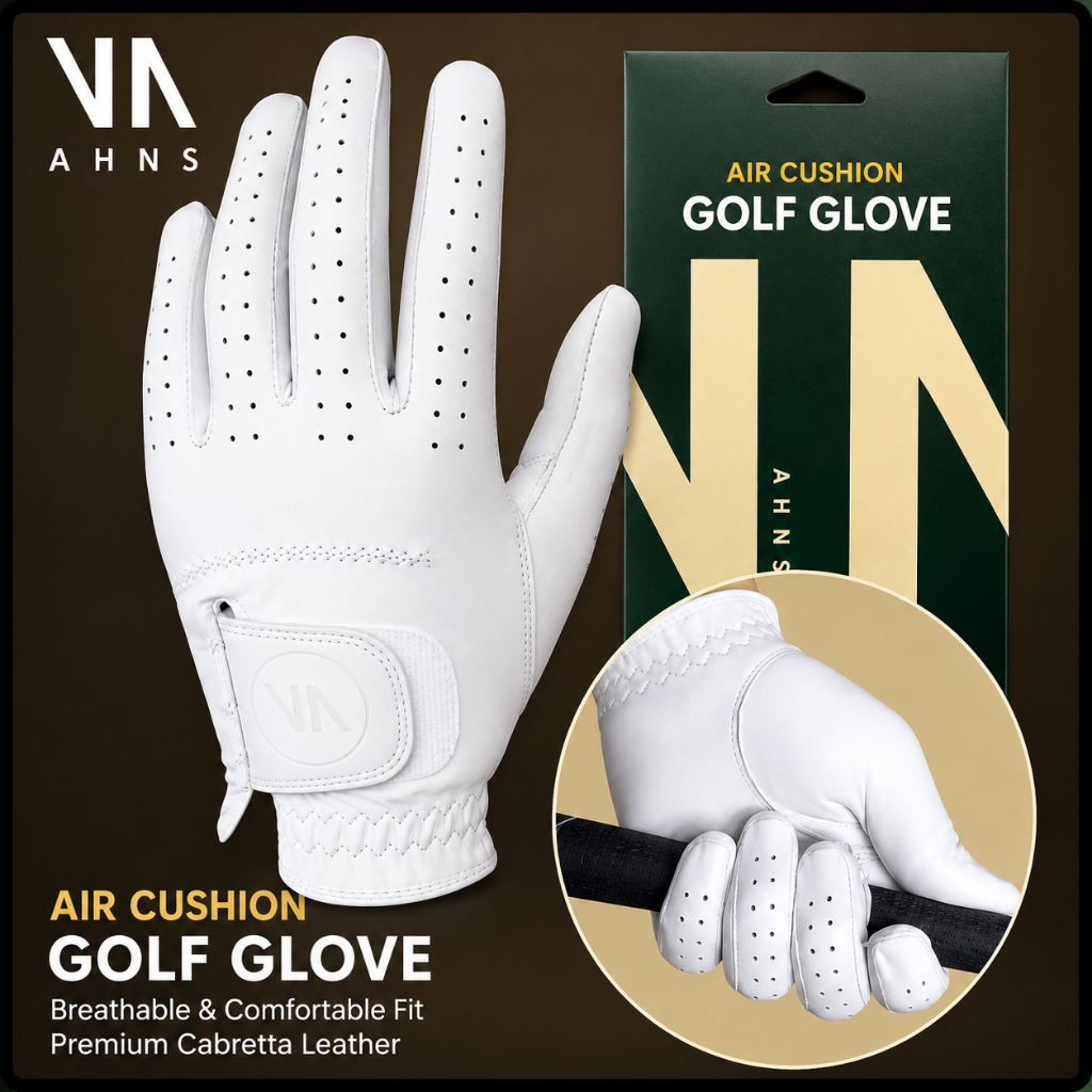 ถุงมือกอล์ฟ Ans Golf / Ans ของแท้ / เบาะลมระดับพรีเมียม / ถุงมือผู้ชาย
