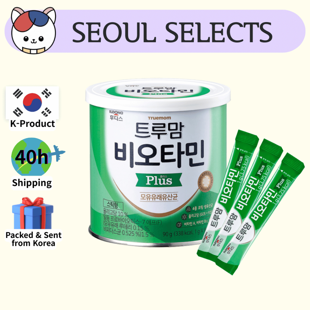 [ILDONG FOODIS] Biotamine Plus | 1g x 90 แท่ง (90g) | โปรไบโอติก + โอลิโกแซคคาไรด์สําหรับ Gut Balanc