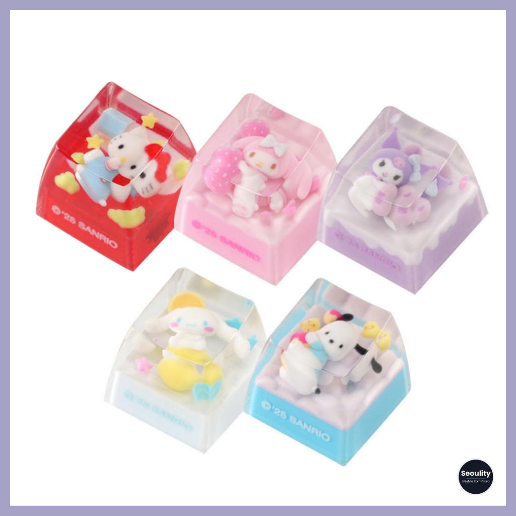คีย์แคปเรซินของตัวละคร Sanrio ที่น่ารักสำหรับแป้นพิมพ์กลไกที่กำหนดเอง