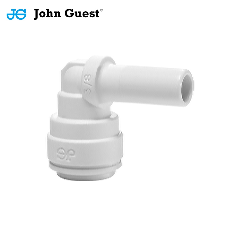 John Guest L-Fitting Elbow Connector PP Series (PP221208W 3/8" x 1/4", PP221212W 3/8" x 3/8", PP2216