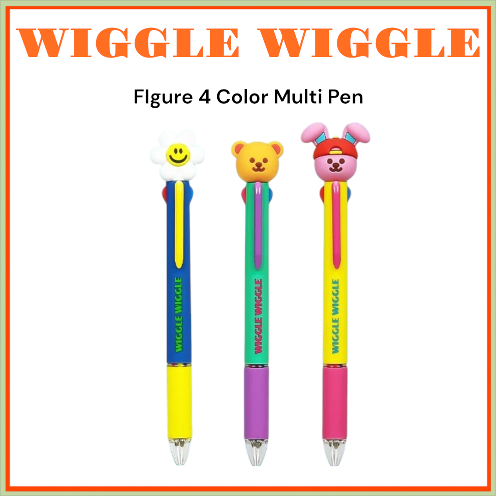 [WIGGLE WIGGLE] FIgure 4 Color Multi Pen (Smile We Love / Wiggle Bear / Little Play Bunny)