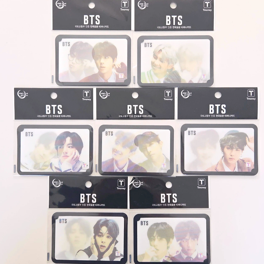บัตรเงิน T-money ของแท้ BTS | สมาชิกเดี่ยว Ver. | การ์ดขนส่งสะสม K-Pop | รุ่นลิมิเต็ด อิดิชั่น