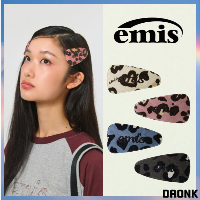 [ EMIS ] CORDUROY EMIS LEOPARD HAIRPIN 4color korea แท้ 100%