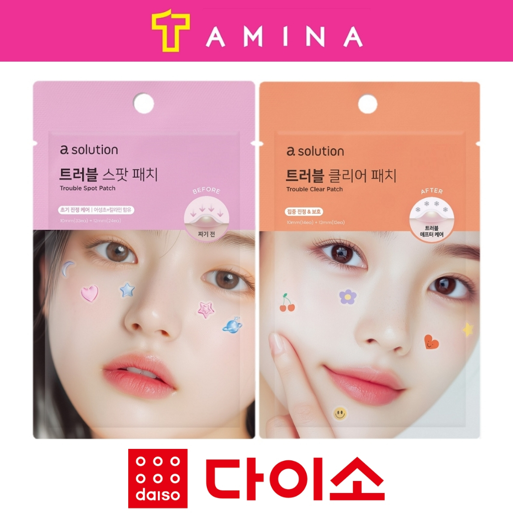 [Daiso] a Solution Trouble Spot Patch - Cute Pimple Sticker
