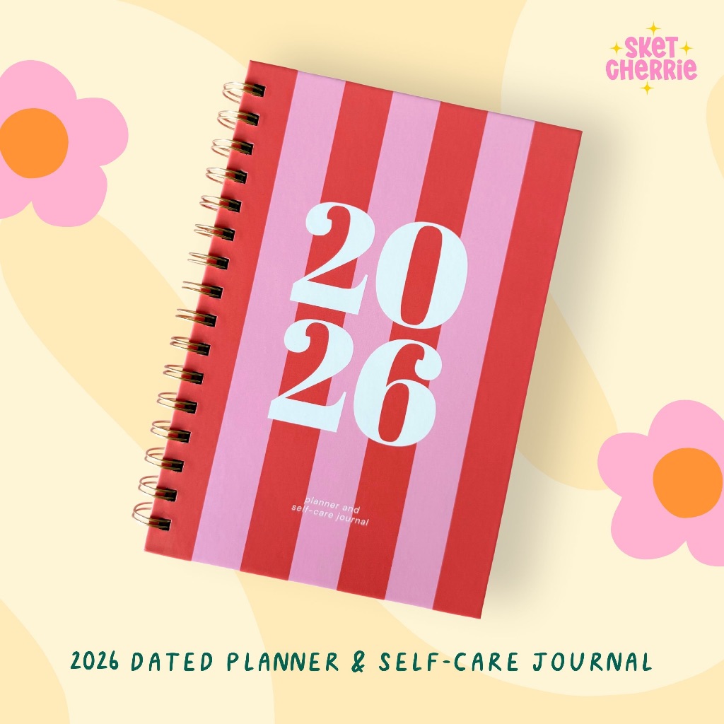 [Skecherrie] 2026 Dated Self-Care Planner Mindfulness Journal, Habit Tracker, Reflections
