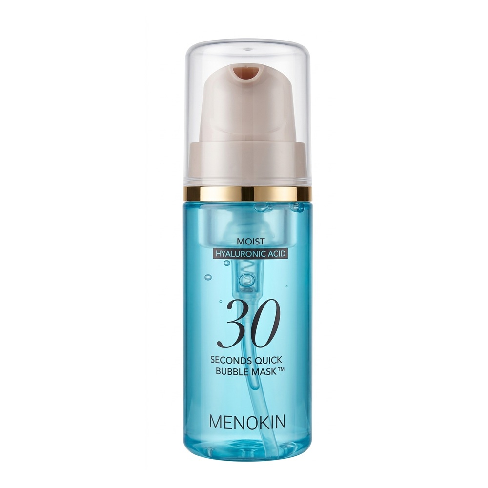 MENOKIN 30 วินาที Quick Bubble Mask Moist 95ml Hydrating Bubble Mask Moisture Care Daily Facial Mask