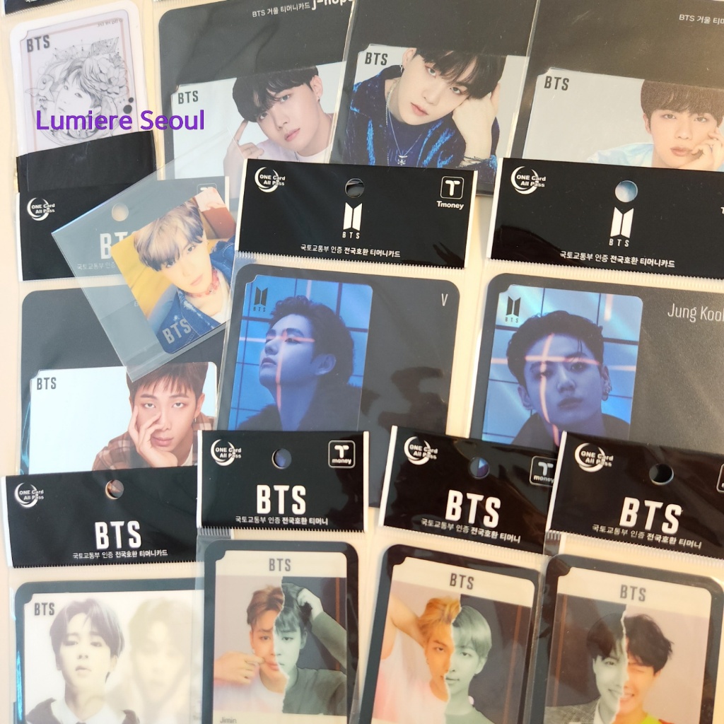 บัตรขนส่ง Tmoney อย่างเป็นทางการของ BTS – สมาชิกดีไซน์เดี่ยว (ตัวเลือก A~R)