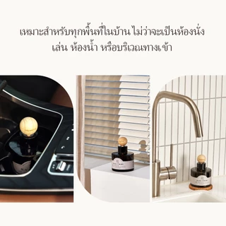 COCODOR น้ำหอมปรับอากาศในรถแบบลูกบอลไม้ขนาดใหญ่ 130 มล. / แพ็ค 2 ชิ้น