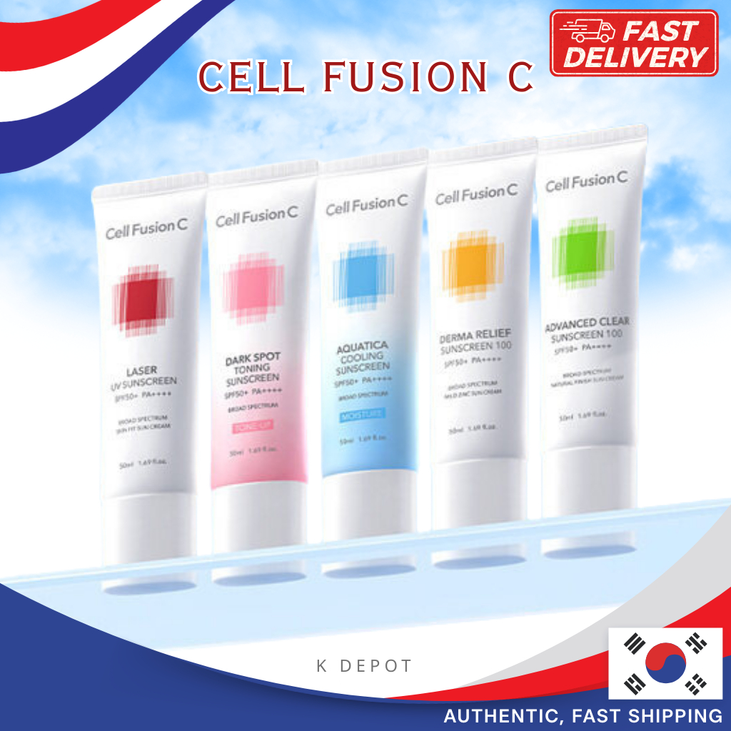 [Cell Fusion C] ครีมกันแดด 100 – Laser / Toning / Aquatica / Advanced / DermaRelief | ครีมซันป้องกันรังสียูวีที่เขียนไว้ต่ํา