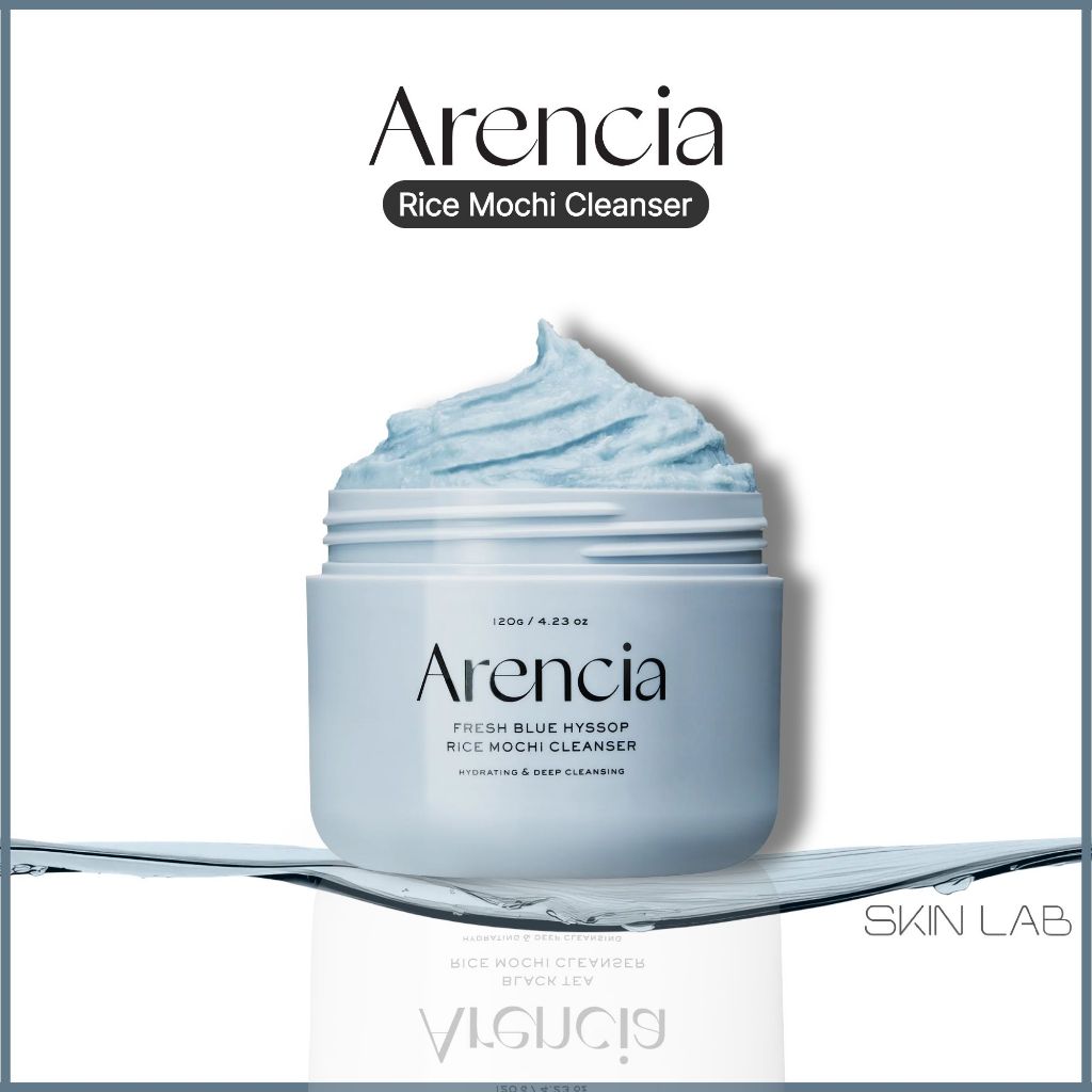 [Arencia] Blue Hyssop+ Rice Mochi Cleanser 120g