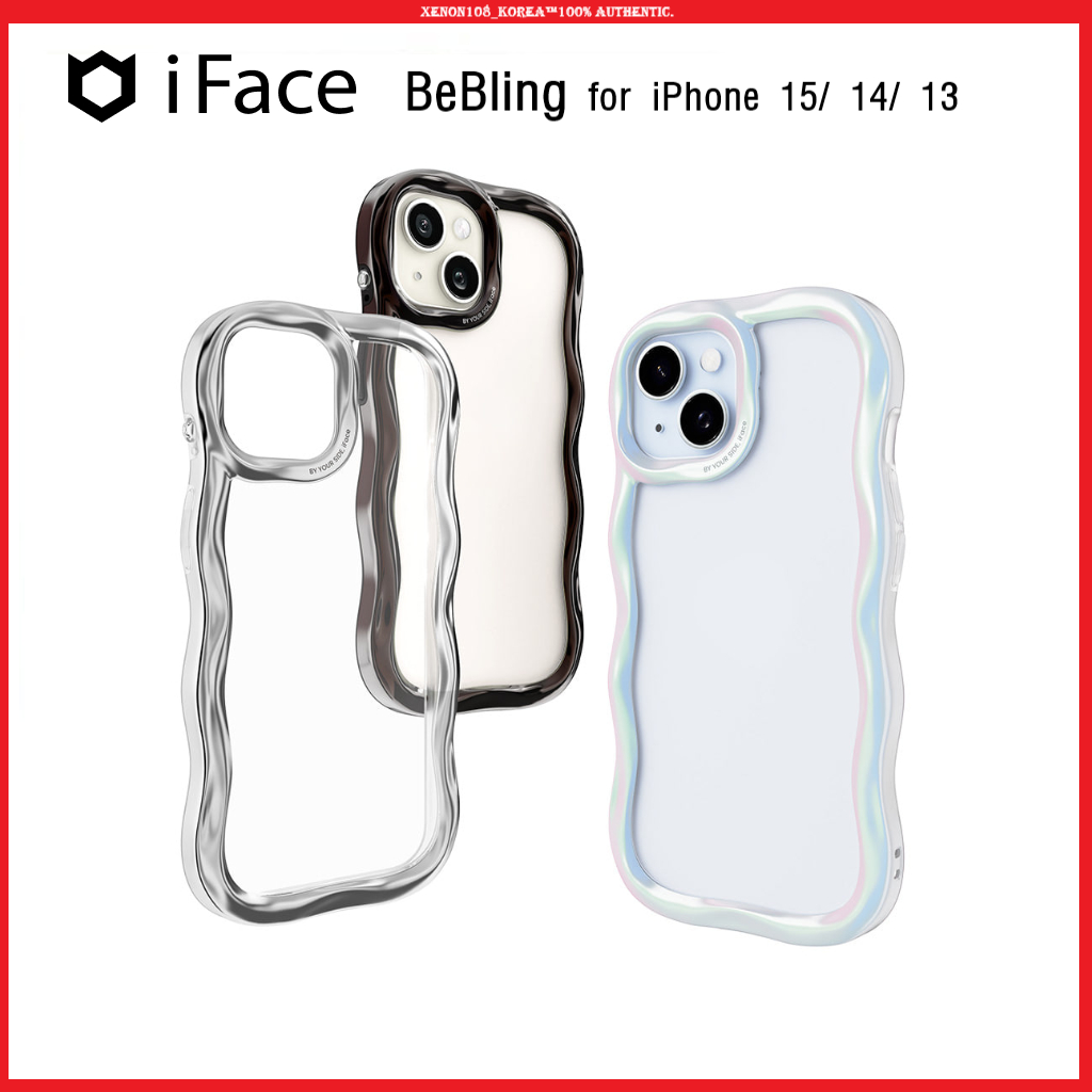 (iFace) BeBling Tempered Glass Wave เคสมือถือสําหรับ iPhone 15 /14/13