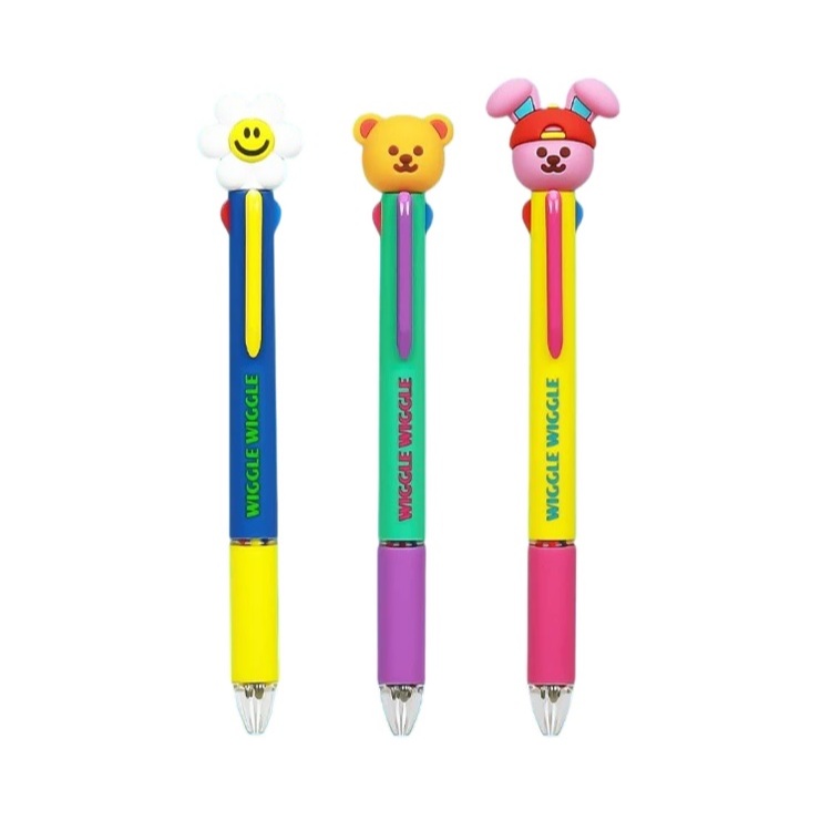 [WIGGLE WIGGLE] FIgure 4 Color Multi Pen (Smile We Love / Wiggle Bear / Little Play Bunny)