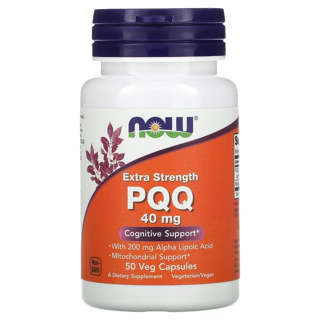 [NOW Foods] Extra Strength PQQ พร้อมกรด Alpha Lipoic | แคปซูลผัก 50 แคปซูล | จัดส่งจากกรุงเทพเกาหลี