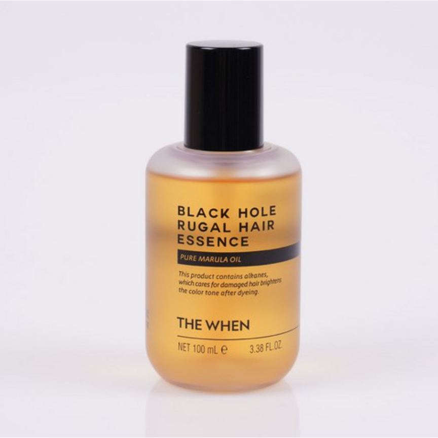 THE WHEN Black Hole Rugal Hair Essence กลิ่นจัสมิน 100ml – น้ํามันผมเนื้อบางเบา, Daily Care, Unisex 