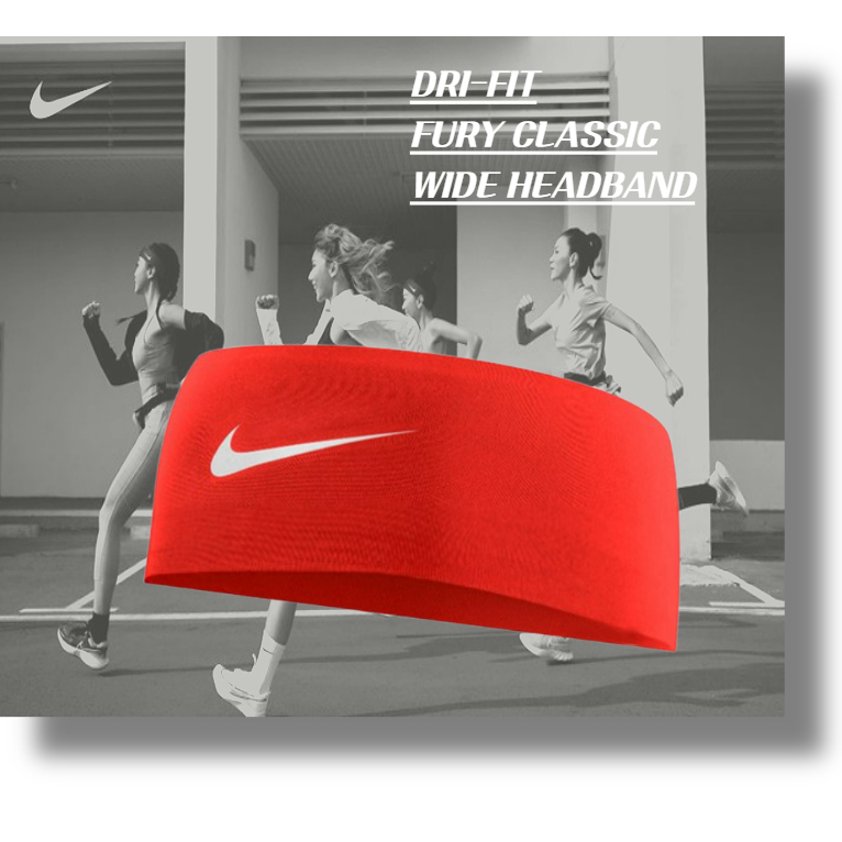 NIKE Dri-FIT ที่คาดผมแบบกว้าง IB0384-027