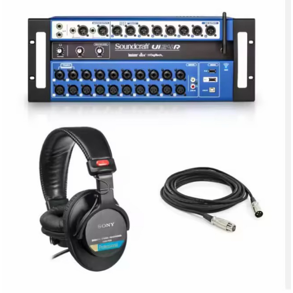 Soundcraft Ui24R 24-channel digital mixer and USB multitrack recorder