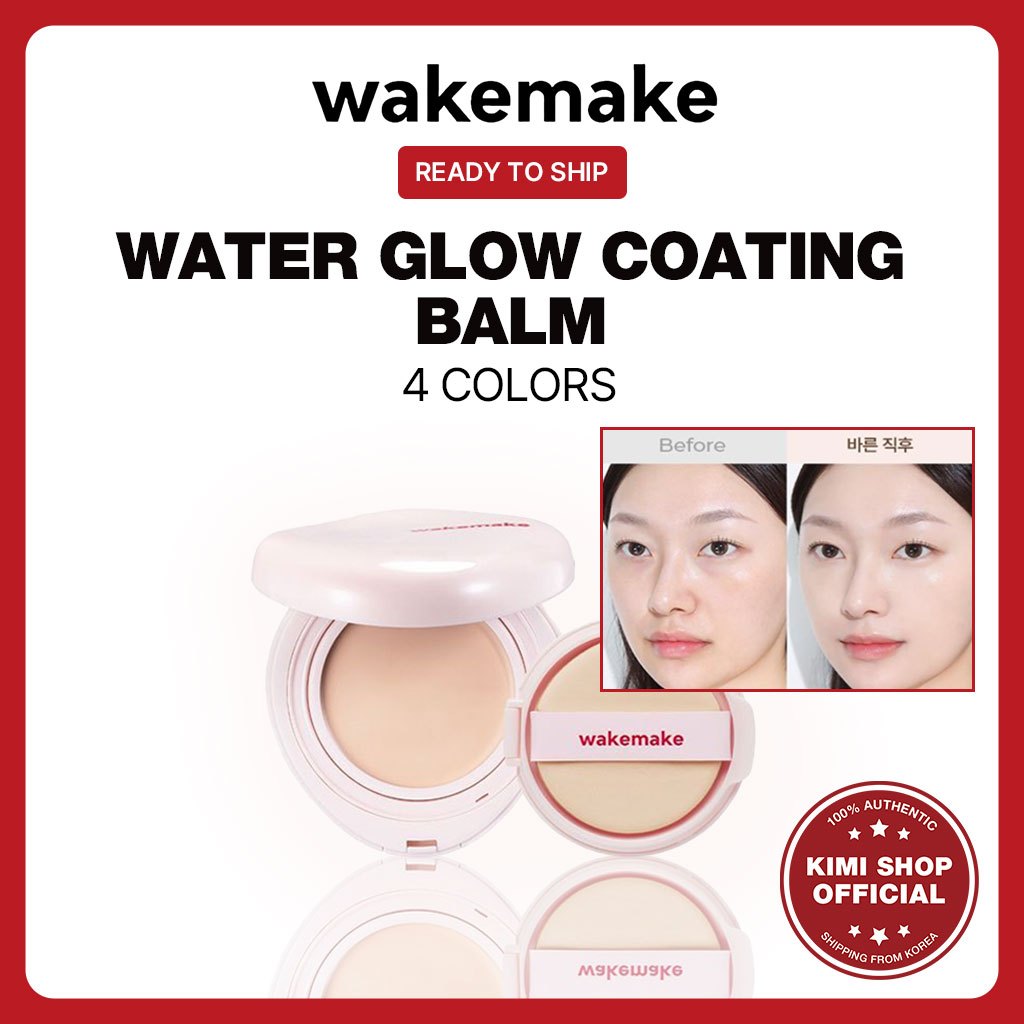 [WAKEMAKE] Water Glow Coating Balm Foundation 12.5g + รีฟิล 12.5g 4 สี