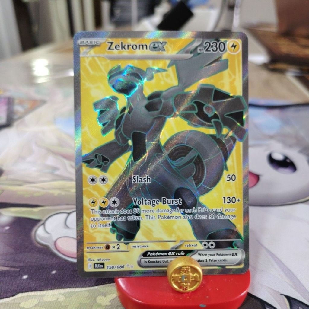 Zekrom ex - 158/086 - SV: Black Bolt (BLK) การ์ดเกม Pokemon TCG Trading