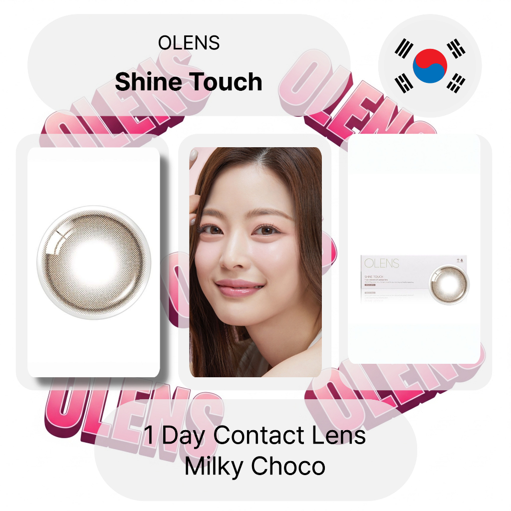 Olens เลนส์สัญญา 1 วัน Shine Touch Milky Choco สี