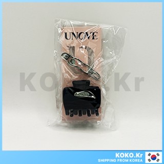 UNOVE Glow Deep Navy Hair Clip & Silver Hair Pin Set พร้อม F…